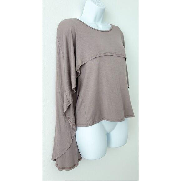 NWT Blue Blush Cape Jersey Top Lavender Womens Size Medium - Picture 3 of 9